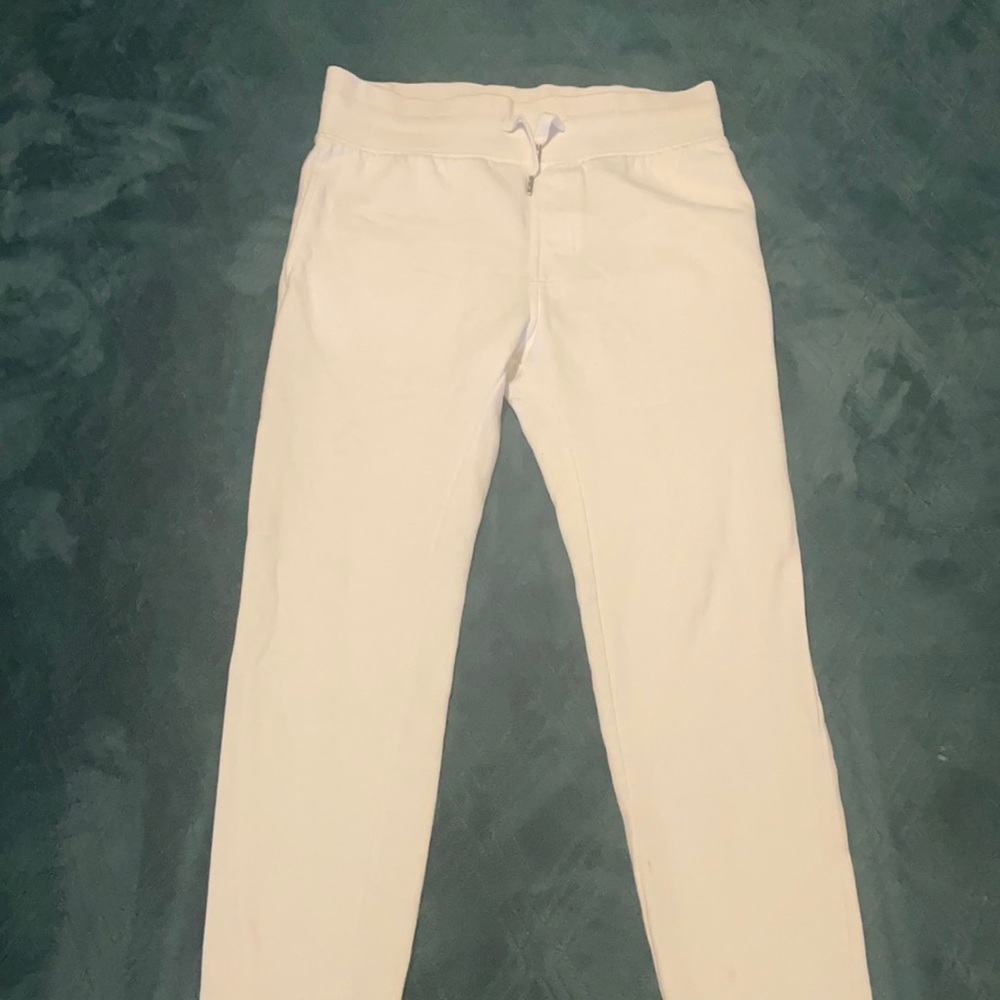 Small white sweat pants